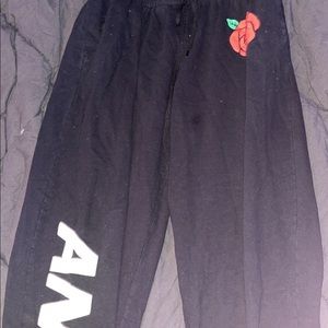 black angel sweatpants